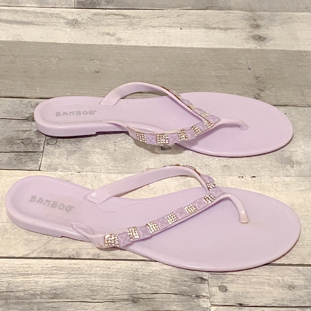 Lavender Sandals Diamond Studs